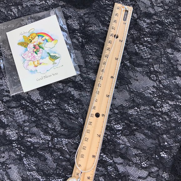 NEW - Hawaiian Freshwater Baroque Pearl Pendant Necklace Set in 8KT GP Setting - Picture 10 of 16